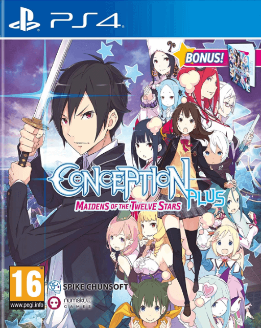 Conception Plus Maidens of the Twelve Stars box art for Playstation 4